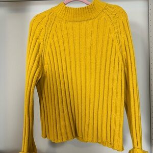 Yellow Ribbed Sweater